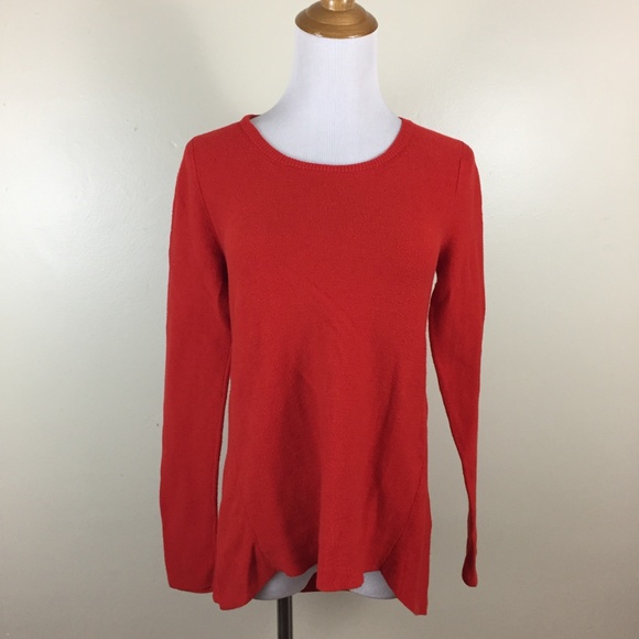 EILEEN FISHER 100% Organic Cotton Hi/Low Sweater - Picture 4 of 6